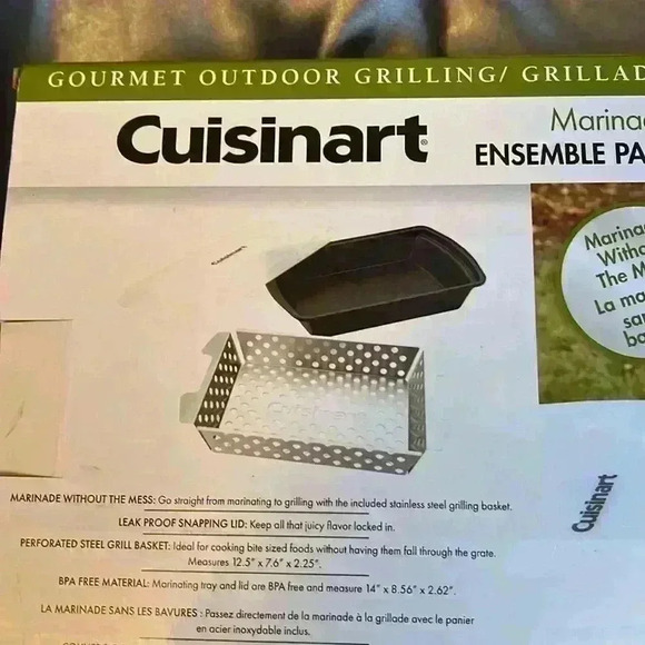 NWOT  Cuisinart Marinade & Grilling Basket Set
NEW in Box - Picture 3 of 10